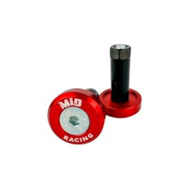 Acabamento de Guidão Mid Racing Vermelho