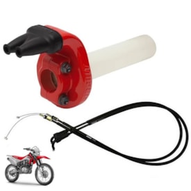 Acelerador Rápido Crf 230 + Cabo Circuit Vermelho