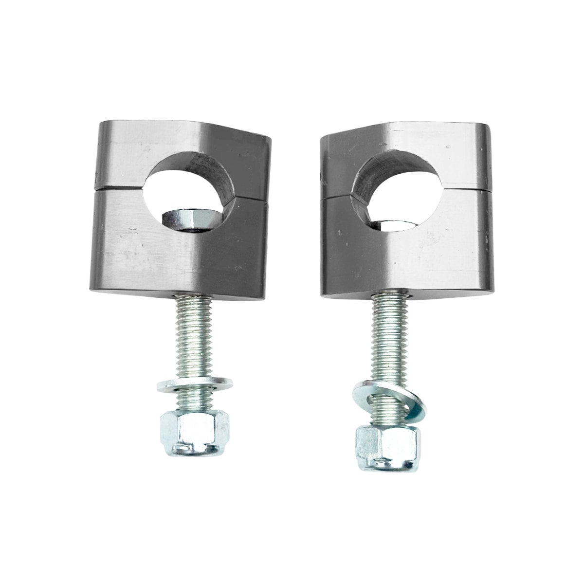 Segunda imagem do produto Adaptador de Guidão 28mm Baixo Direto Na Mesa Nfs Prata