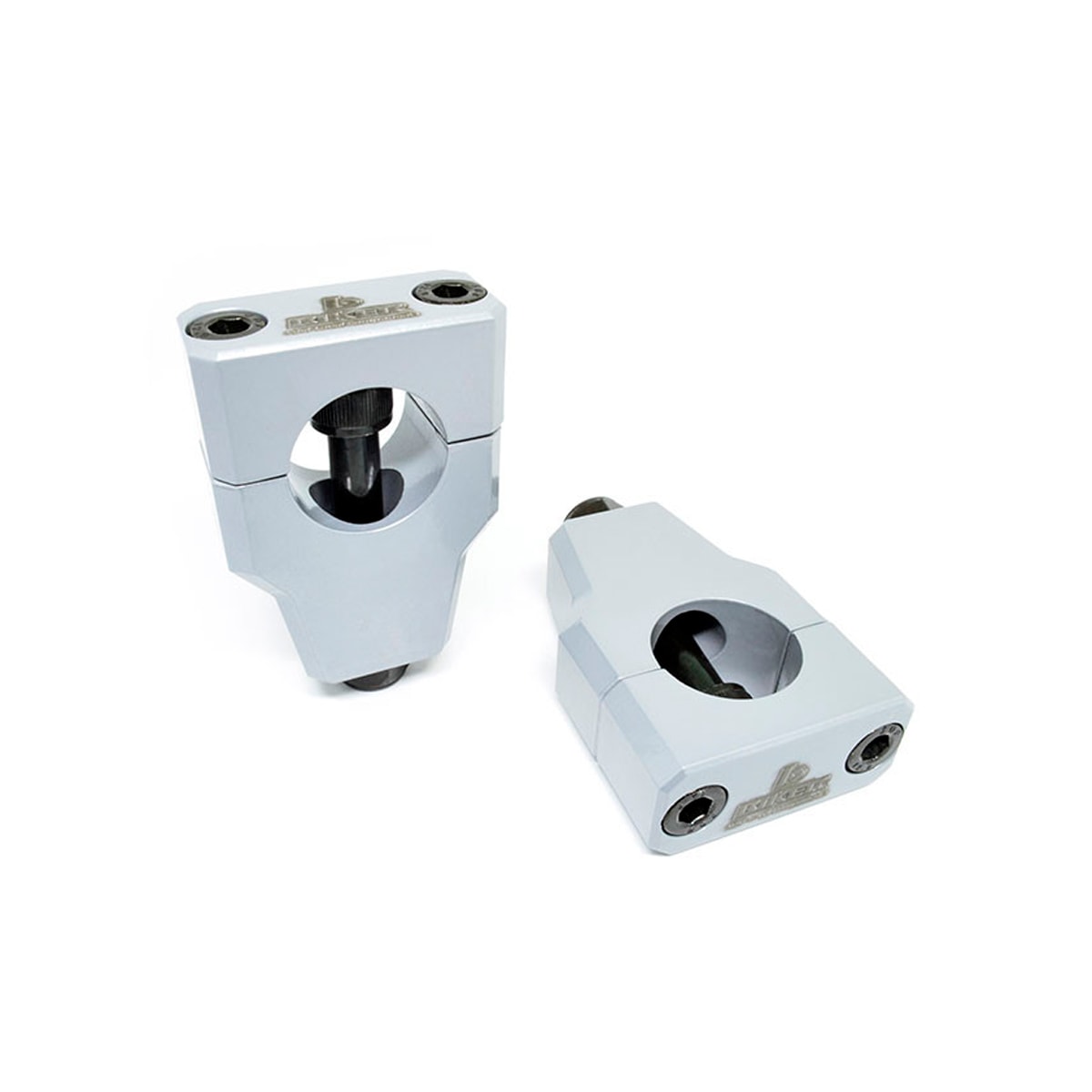 Segunda imagem do produto Adaptador de Guidão Motos Importadas 28mm Biker Prata