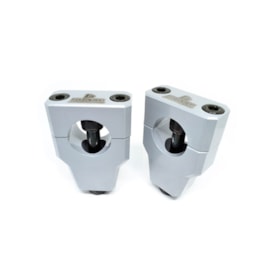 Adaptador de Guidão Motos Importadas 28mm Biker Prata