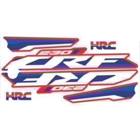 Adesivo Aleta do Tanque Crf 230 Biker R1de Hrc Vermelho Azul