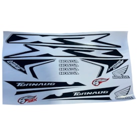 Adesivo Aleta Tanque Tornado Preto