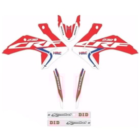 Adesivo Crf 230 Attack Hrc 5inco Vermelho