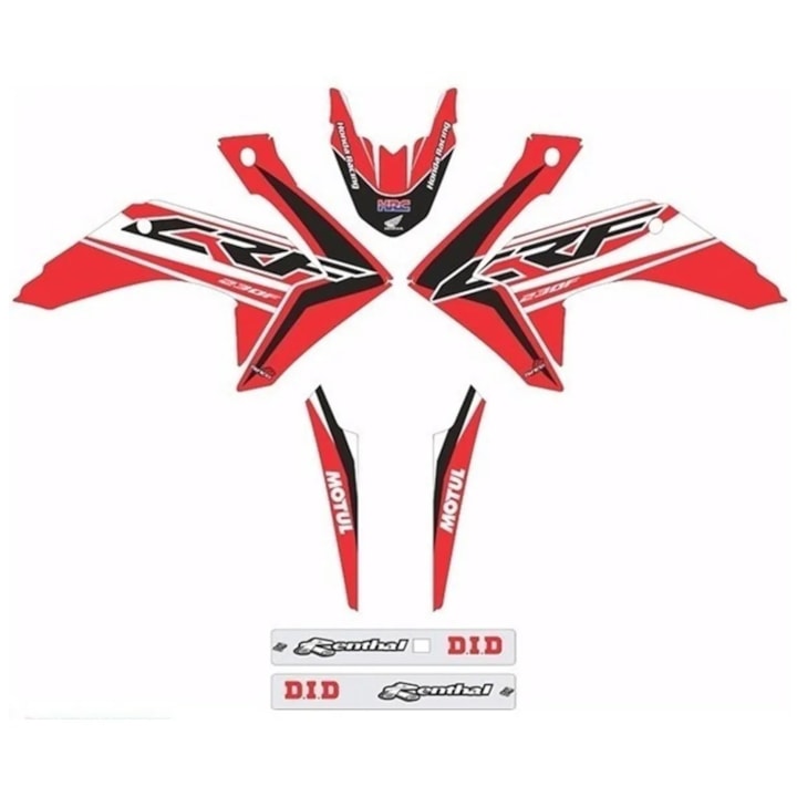 Kit Adesivos Gráficos Moto Crf 230 Completo Crf230 Mod