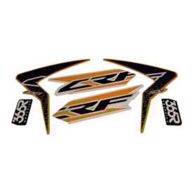 Adesivo de Aleta Tanque Crf 230 Mod. 15 Vinil Laranja