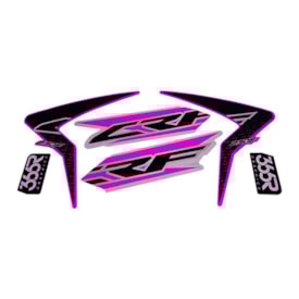 Adesivo de Aleta Tanque Crf 230 Mod. 15 Vinil Rosa