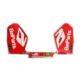 Adesivo de Ponteira Belparts Bhp Mod. Novo Vermelho