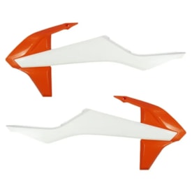 Aleta de Tanque Ktm 125 150 250 350 450 Sx Sxf 16/18 Amx Laranja Branco