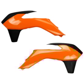 Aleta de Tanque Ktm 125 200 250 300 350 450 Exc Excf 14/16 Ufo Laranja Preto