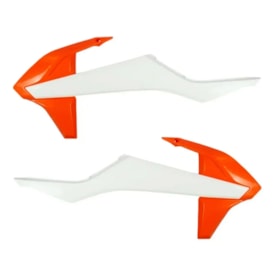 Aleta de Tanque Ktm 150 250 300 350 450 Exc Excf 20/23 Amx Branco Laranja