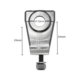 Segunda imagem do produto Alongador de Guidão 22mm Torre Mesa Corona Prata