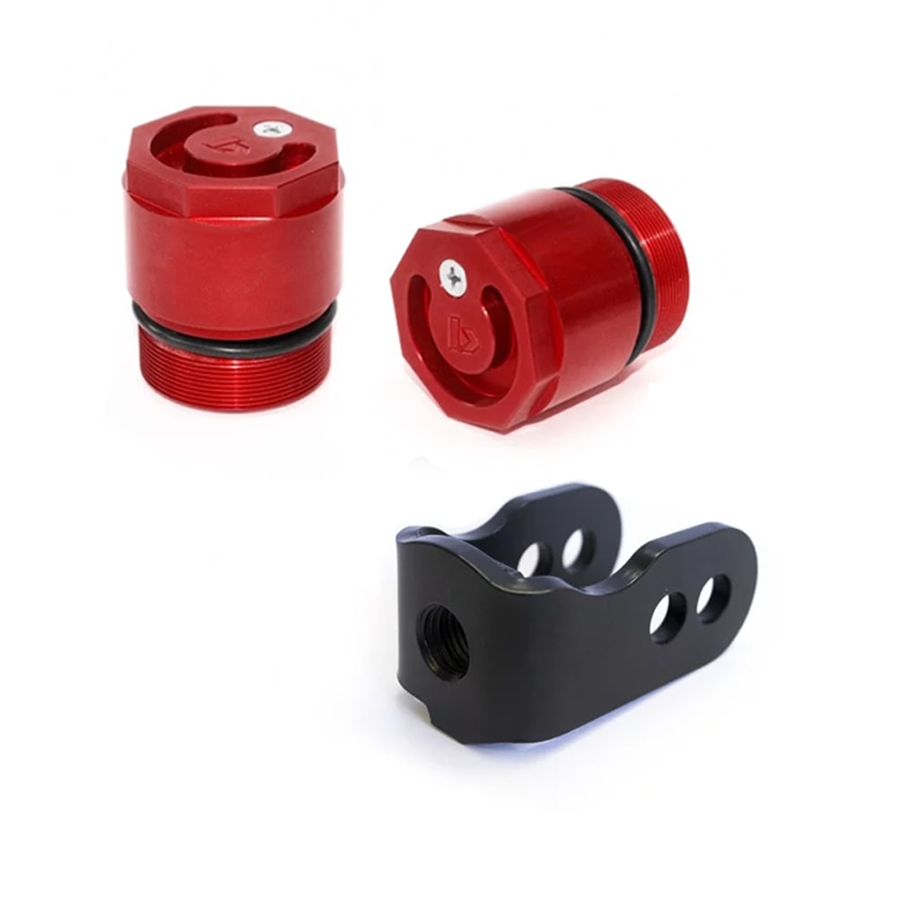 Alongador de Suspensão Dianteira e Traseira Crf 250f Biker Vermelho
