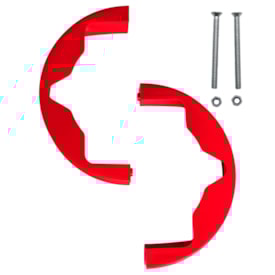 Segunda imagem do produto Anti Block da Corrente Crf 250f - Crf 300f Traseiro Amx Defender Vermelho