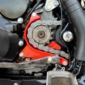 Segunda imagem do produto Anti Block da Corrente Tornado XR 250 Dianteiro Vermelho Biker