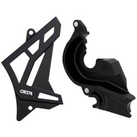 Anti Block Dianteiro E Protetor De Pinhão Crf 250f Okta Preto