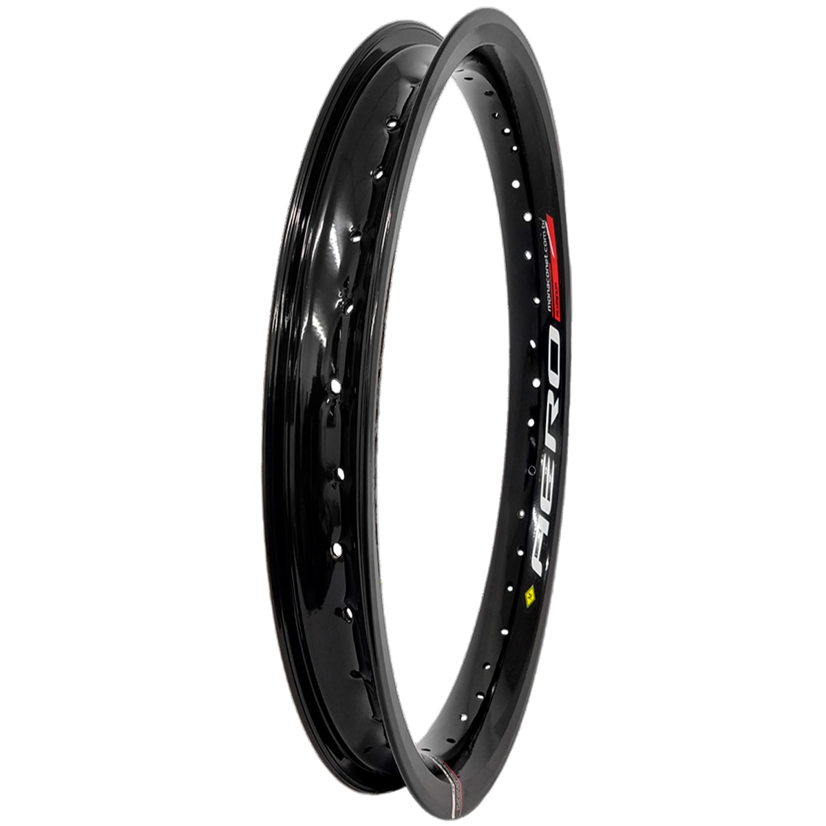 Aro de Roda Dianteiro 21x60 36 Furos Monaco Aero Preto