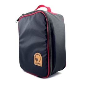 Bolsa para Óculos Lizard Preto Vermelho