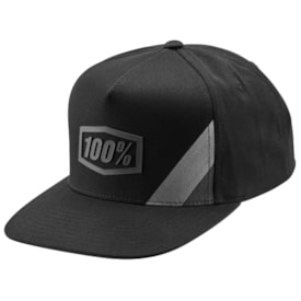 Boné 100% Cornerstone Snapback Preto Cinza