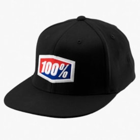 Boné 100% Icon Snapback Preto