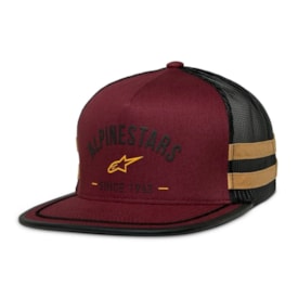 Boné Alpiestars Backline Trucker Snapback Vinho