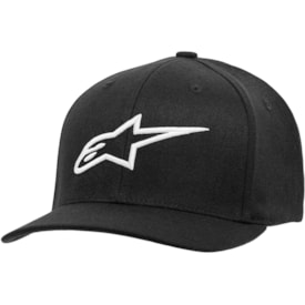 Boné Alpinestars Ageless Curve Preto Branco