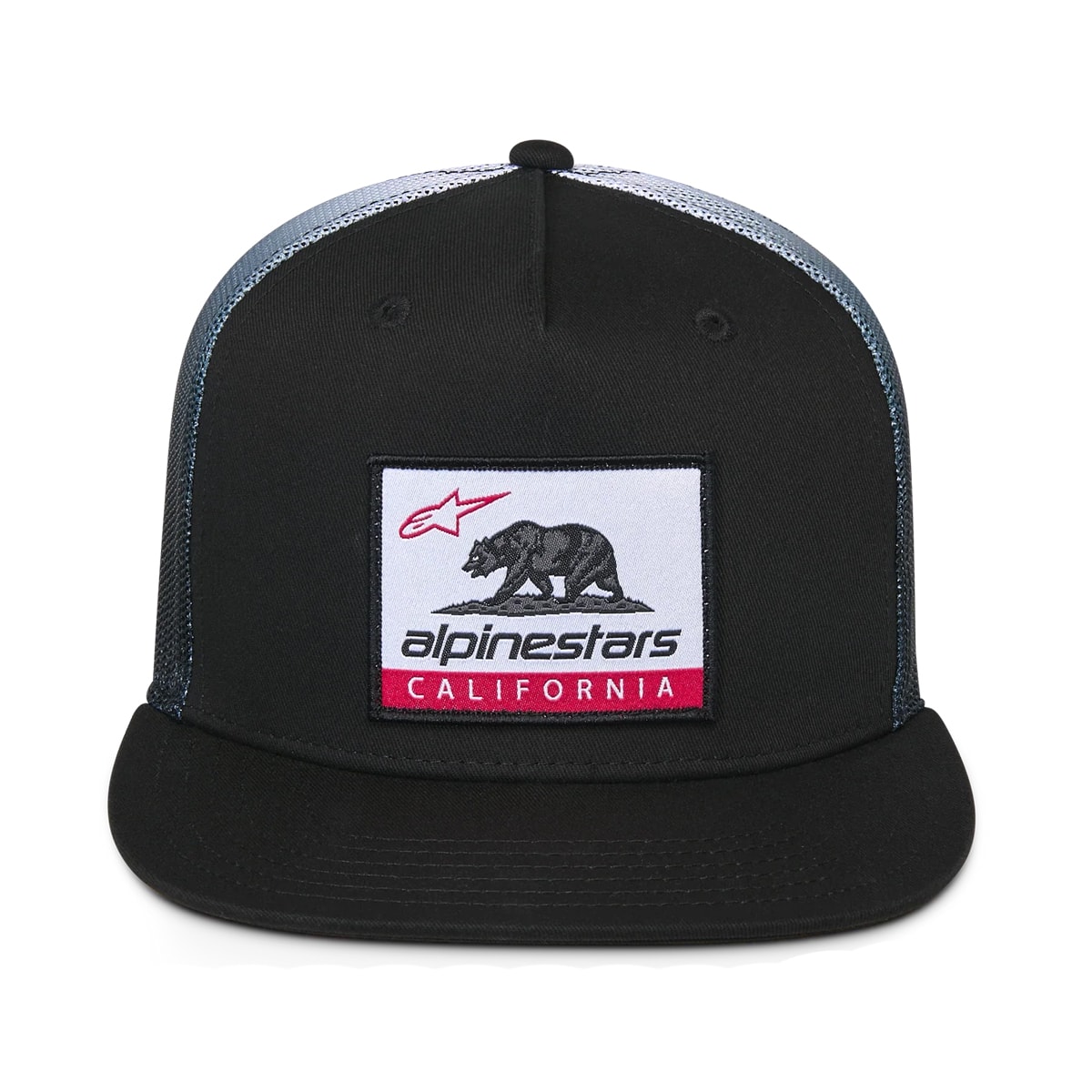 Segunda imagem do produto Boné Alpinestars Cali Gradient Trucker Snapback Preto Branco