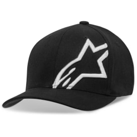 Boné Alpinestars Corp Shift 2 Ag Flexfit Preto Branco