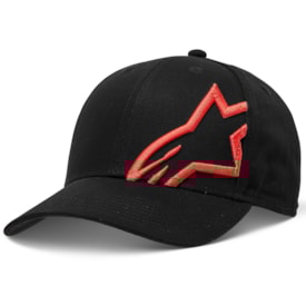 Boné Alpinestars Corp Snap2 Preto Vermelho