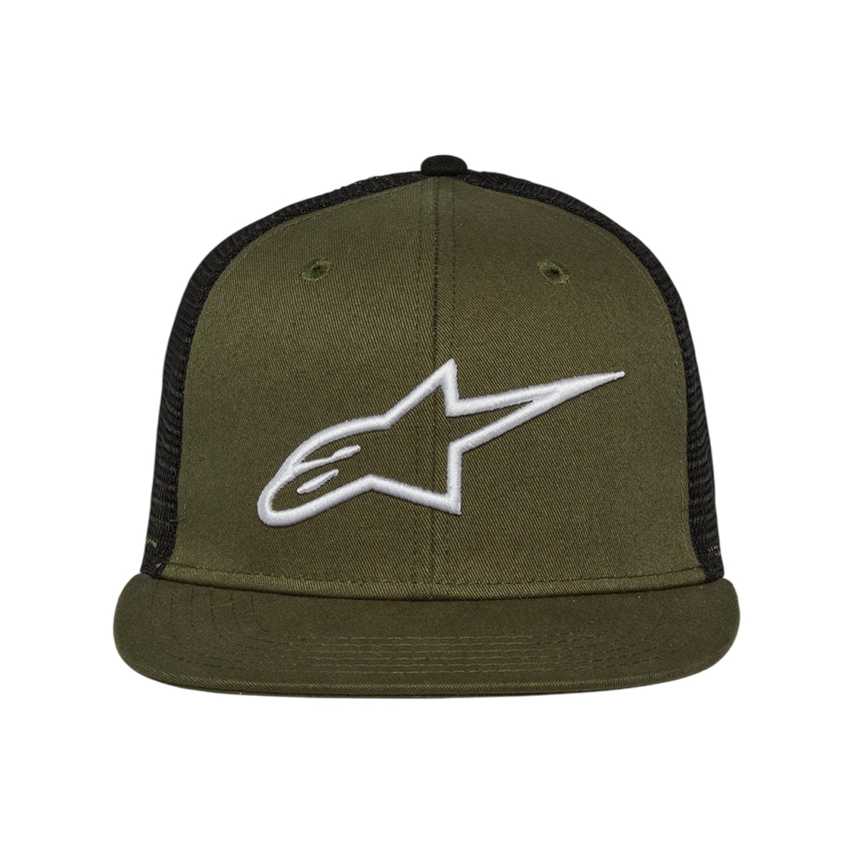 Segunda imagem do produto Boné Alpinestars Corp Trucker Snapback Verde Militar