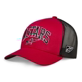 Boné Alpinestars Dunker Trucker Vermelho Preto