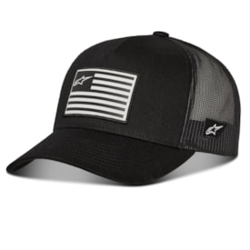 Boné Alpinestars Flag Snapback Preto