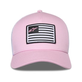 Segunda imagem do produto Boné Alpinestars Flag Snapback Rosa