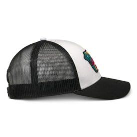 Segunda imagem do produto Boné Alpinestars Hardware Trucker Snapback Branco Preto