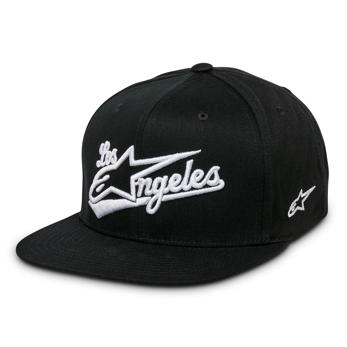 Boné Alpinestars Los Angeles Snapback Preto Branco