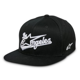 Boné Alpinestars Los Angeles Snapback Preto Branco