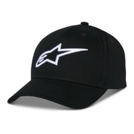 Boné Alpinestars Snapback Ageless Preto Branco