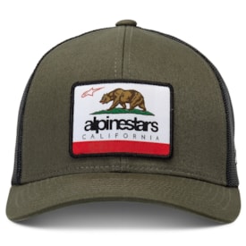 Segunda imagem do produto Boné Alpinestars Snapback Cali 2.0 Verde Militar