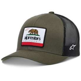 Boné Alpinestars Snapback Cali 2.0 Verde Militar