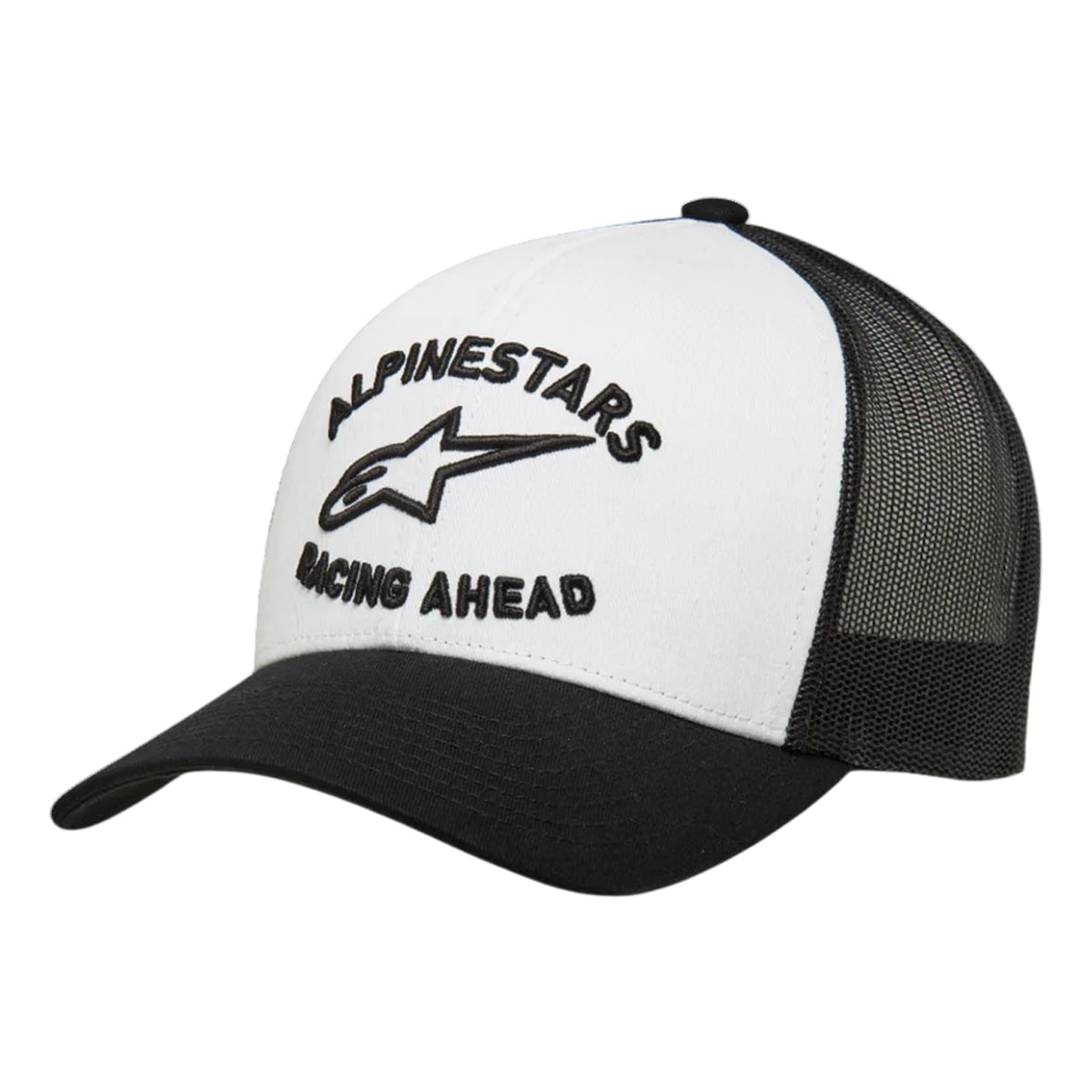 Boné Alpinestars Triple Trucker Snapback Preto Branco