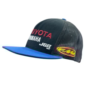 Boné Fmf Toyota Yamaha Snapback Preto Azul