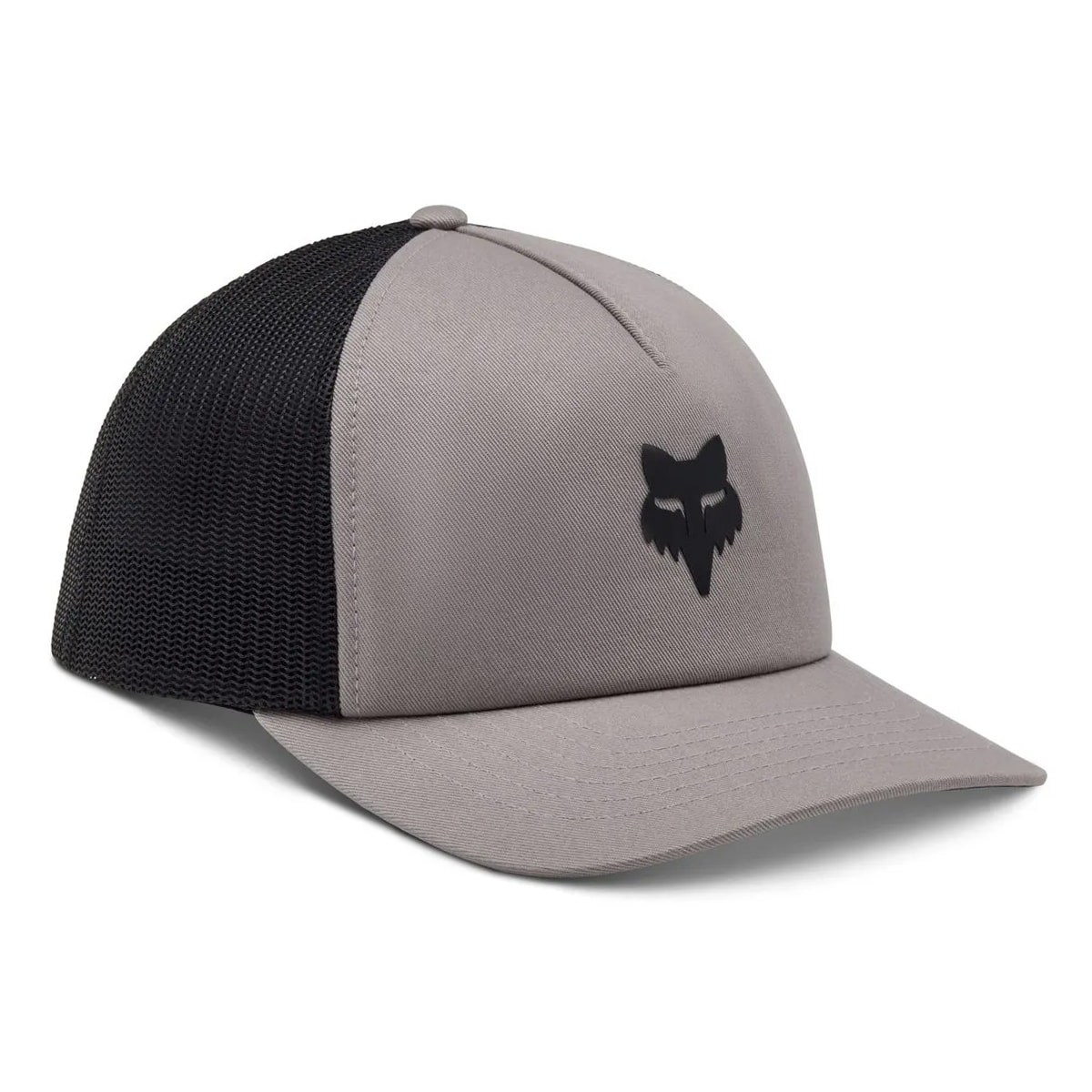 Boné Fox Head Trucker Snapback Cinza