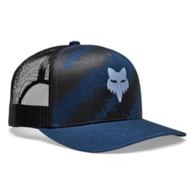 Boné Fox Image Trucker Snapback Azul Preto