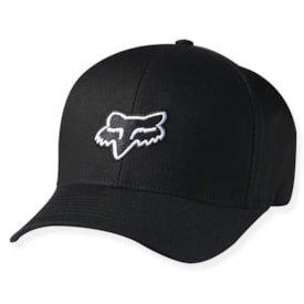 Boné Fox Legacy Flexfit Preto Branco