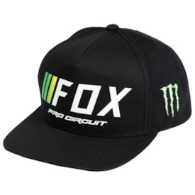 Boné Fox Lifestyle Pro Circuit Snapback Preto