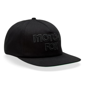 Boné Fox Moto-X Strapback Preto