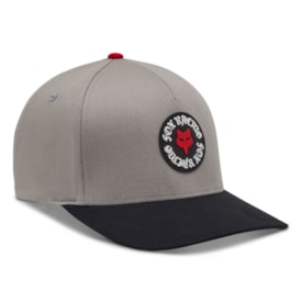 Boné Fox Race Spec Flexfit Cinza Preto