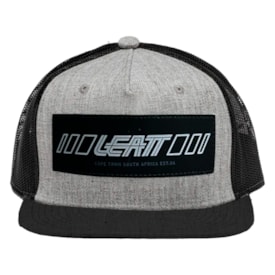 Boné Leatt Trucker Snapback Preto Cinza
