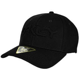 Boné Oakley 6 Panel Stretch Embossed Preto