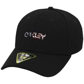 Boné Oakley 6 Panel Stretch Metallic Preto America